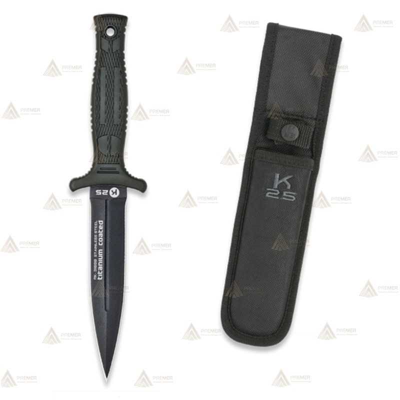 Cuchillo táctico K25 modelo Botero con hoja de 12,5 cm