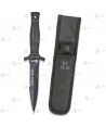 Cuchillo táctico K25 modelo Botero con sierra y hoja de 12,5 cm