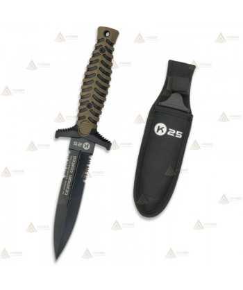 Cuchillo táctico K25 modelo Coyote con hoja de 12,5 cm