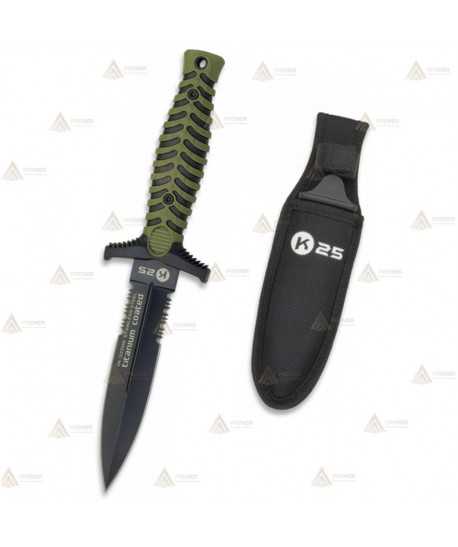 Cuchillo táctico K25 modelo Coyote con hoja de 12,5 cm