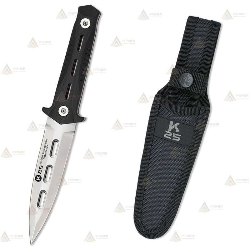 Cuchillo táctico K25 modelo Botero con hoja de 12,5 cm