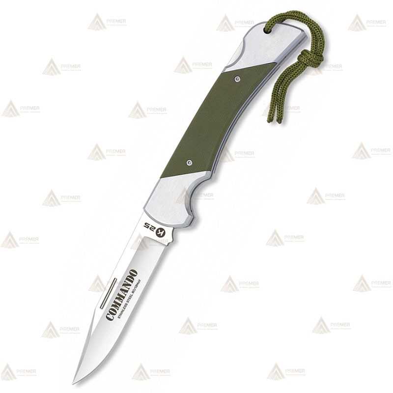 Navaja táctica K25 modelo 8CR CNC Commando con hoja de 8,5 cm