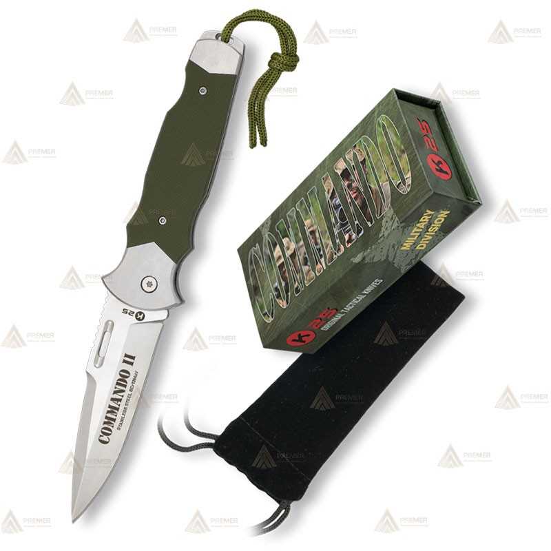 Navaja táctica K25 modelo Commando II con hoja de 9 cm