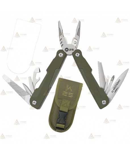 Multiusos táctico K25 de 11 usos modelo Commando II color verde