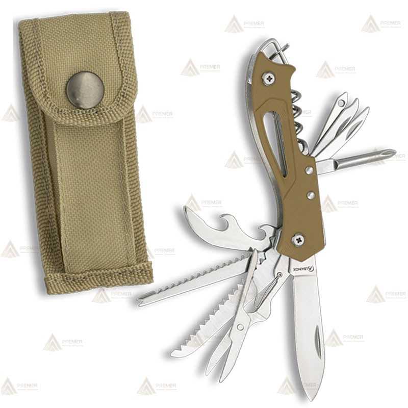 Navaja multifunción de 10 usos color Coyote