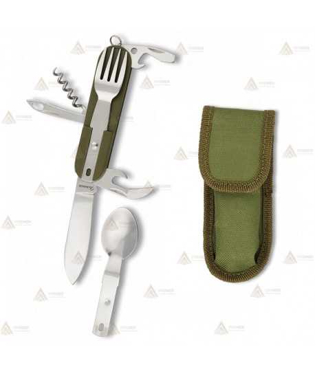 Navaja multifunción con set de cubiertos