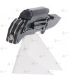 Navaja táctica K25 color Negro con linterna y hoja de 9,5 cm