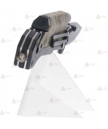 Navaja táctica K25 color Camo con linterna y hoja de 9,5 cm
