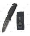 Navaja táctica K25 color Negra con hoja de 9 cm