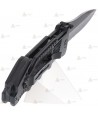 Navaja táctica K25 con mango de aluminio y hoja de 10,7 cm