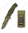 Navaja táctica K25 modelo Mohican II hoja de 7,8 cm color Camo Verde