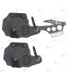 Llavero multiusos táctico K25 de 6 usos color negro