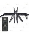 Alicate multiusos táctico K25 de 17 usos color negro