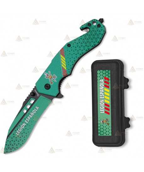 Navaja táctica personalizada Legión Española con hoja de 8,5 cm