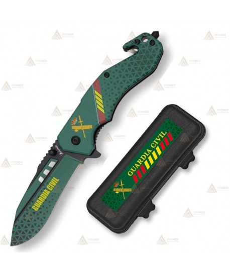 Navaja táctica personalizada Guardia Civil con hoja de 8,5 cm