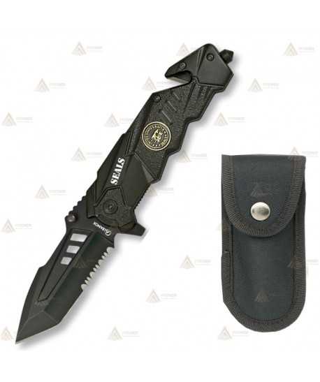 Navaja táctica personalizada para Navy SEAL's con hoja de 8,5 cm