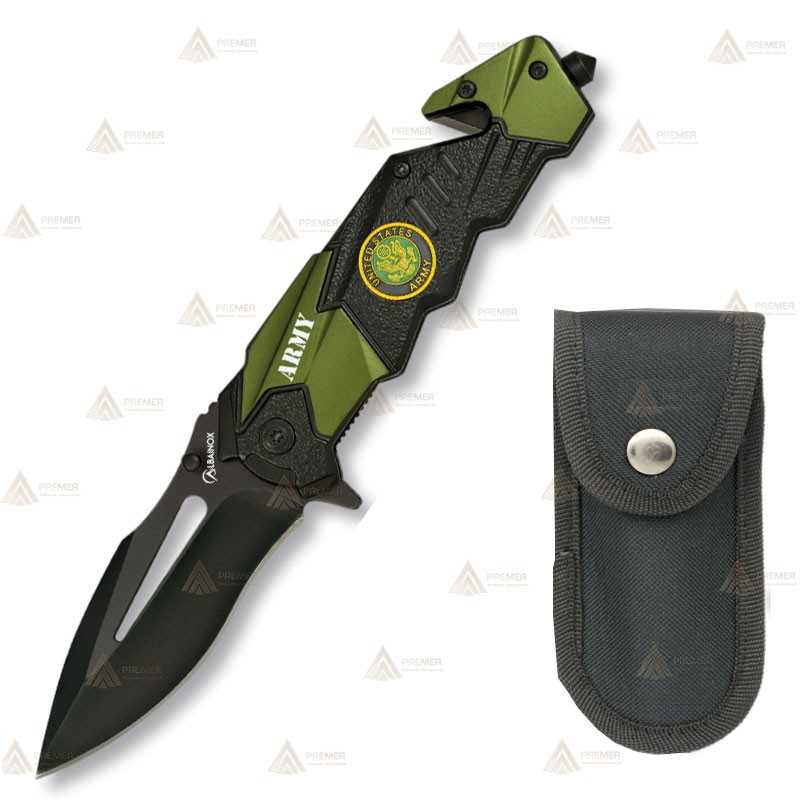 Navaja táctica personalizada para las Army con hoja de 8,5 cm