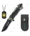 Navaja táctica personalizada para los Marines y con hoja de 8,1 cm