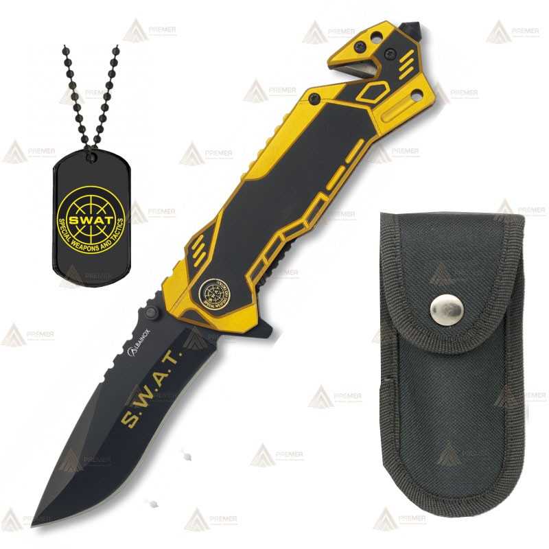Navaja táctica personalizada para los S.W.A.T. con hoja de 8,1 cm