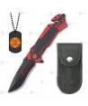 Navaja táctica personalizada para Bomberos con hoja de 8,1 cm