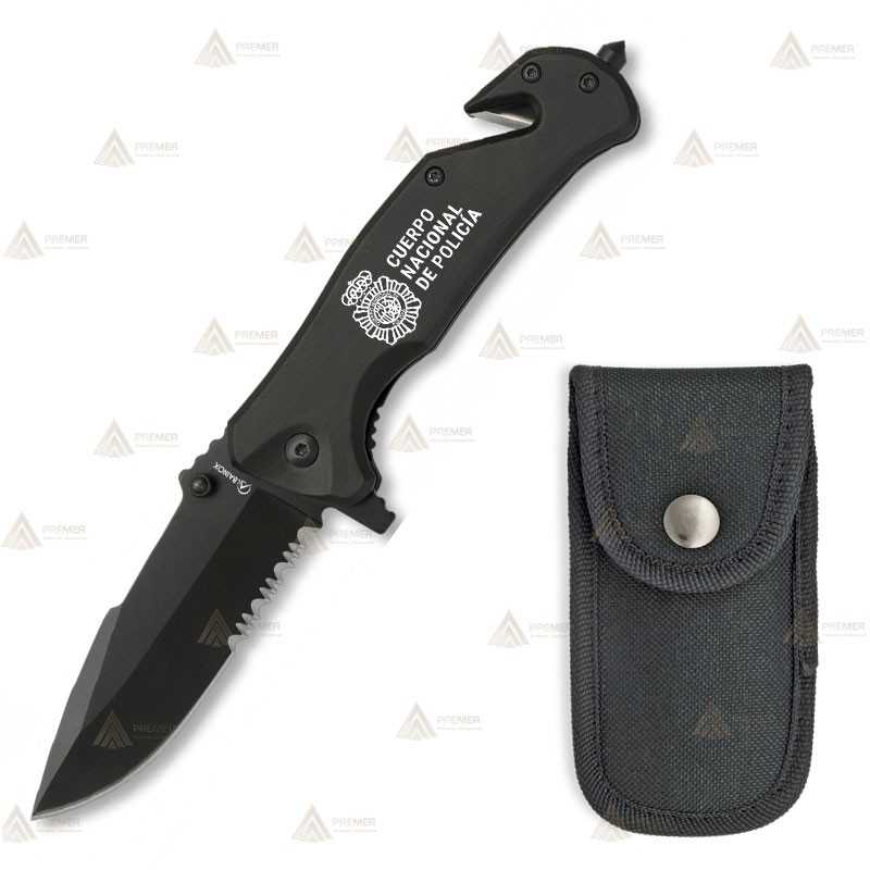 Navaja táctica para la Policía Nacional con hoja de 8 cm.