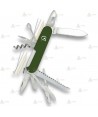 Navaja multiusos táctica de 12 usos color verde