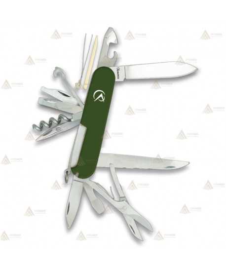 Navaja multiusos táctica de 14 usos color verde
