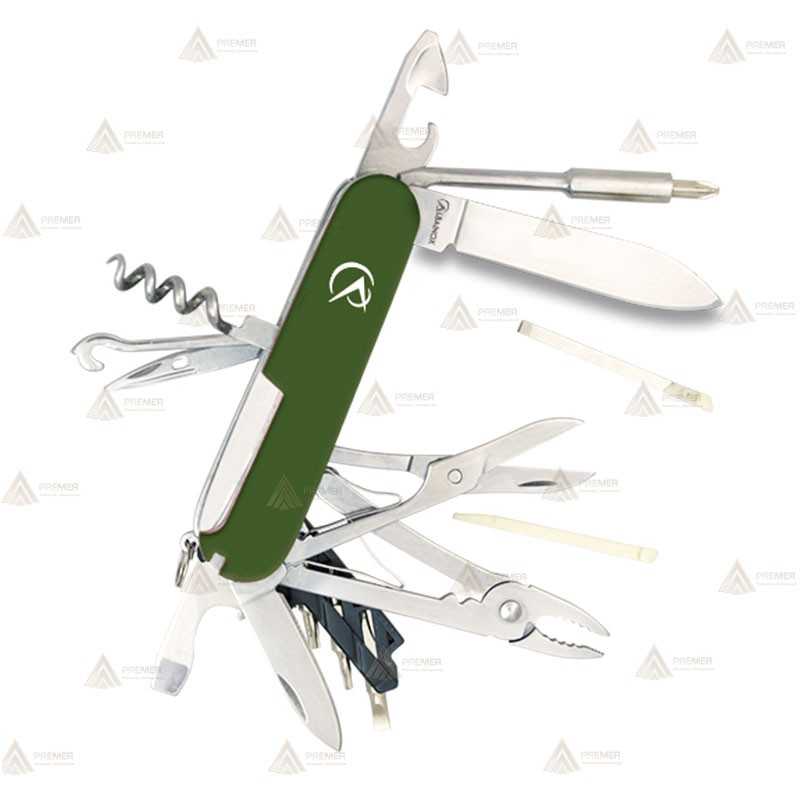 Navaja multiusos táctica de 20 usos color verde