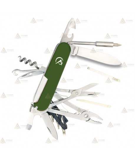 Navaja multiusos táctica de 20 usos color verde
