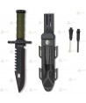 Cuchillo táctico con hoja de 19 cm y funda