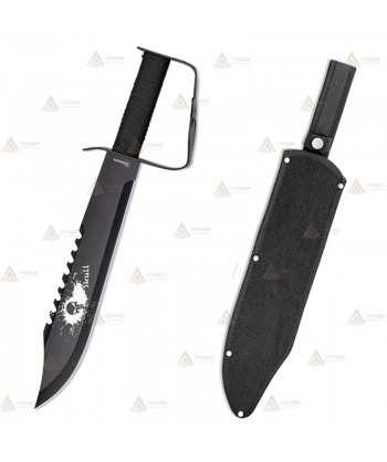 Cuchillo táctico con hoja de 35,4 cm con guardamano