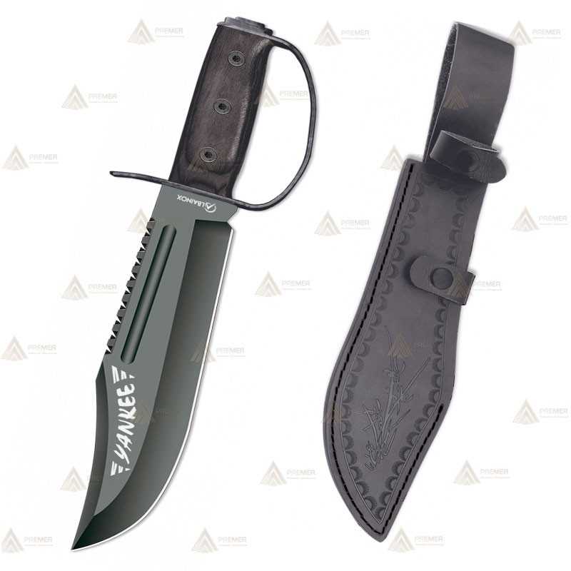 Cuchillo táctico con hoja de 25 cm con guardamano