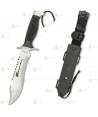 Cuchillo táctico con hoja de 18,3 cm y funda de ABS