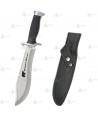 Cuchillo táctico con hoja de 21 cm y funda de nylon