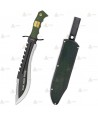 Cuchillo táctico con hoja de 29 cm y funda