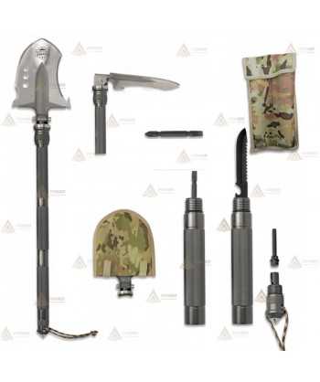 Pala táctica modelo Survival con 12 elementos