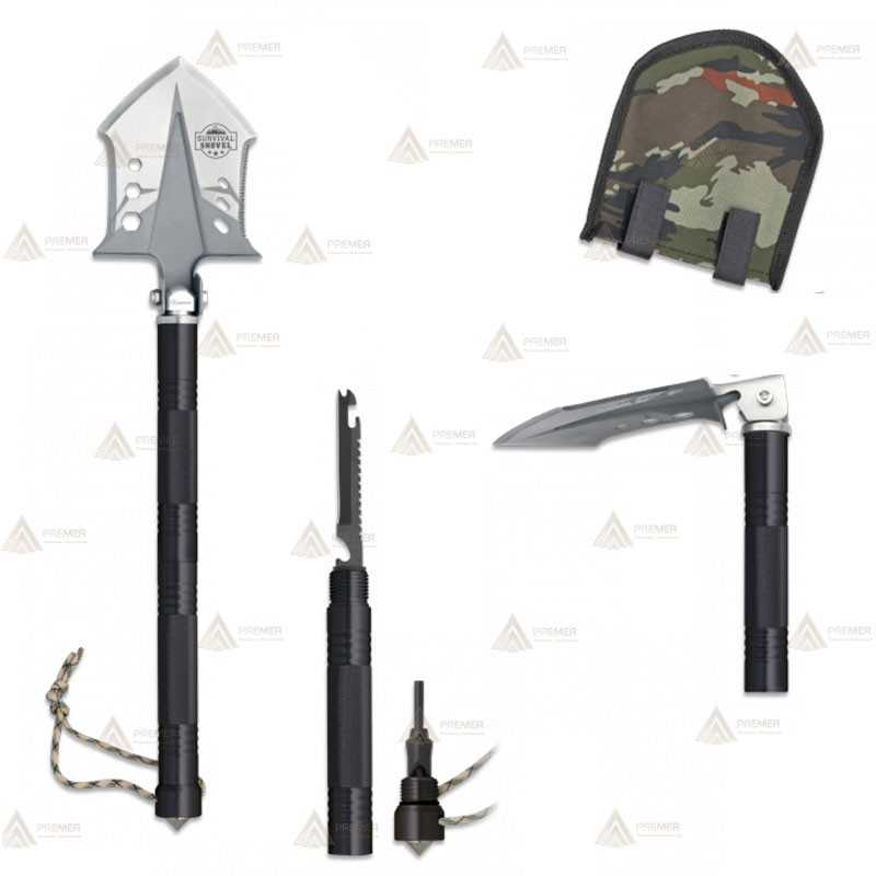 Pala táctica modelo Survival con 11 elementos