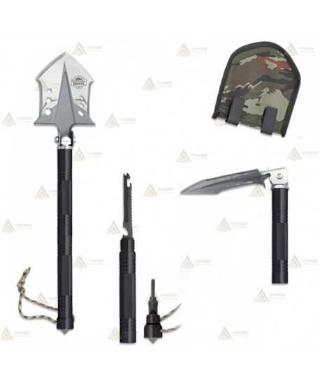 Pala táctica modelo Survival con 11 elementos