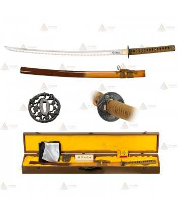Katana de acero al carbono con hoja de 72,5 cm