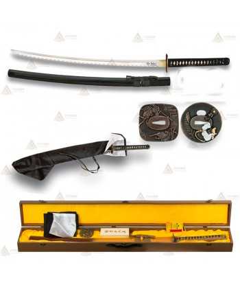 Katana de acero al carbono con hoja de 72,5 cm