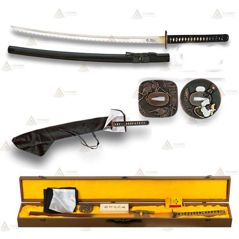 Katana de acero al carbono con hoja de 72,5 cm