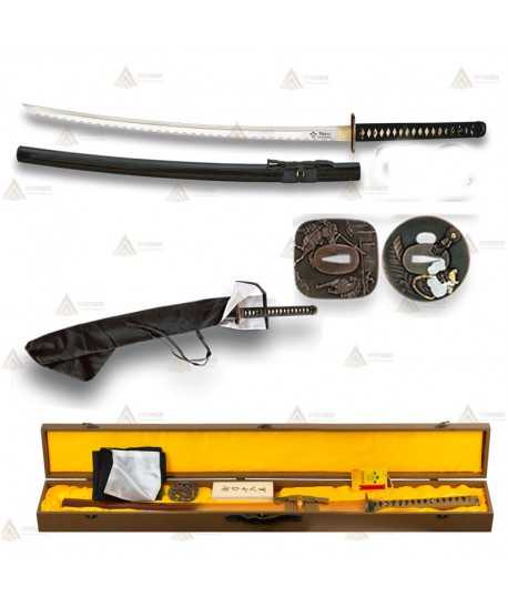Katana de acero al carbono con hoja de 72,5 cm