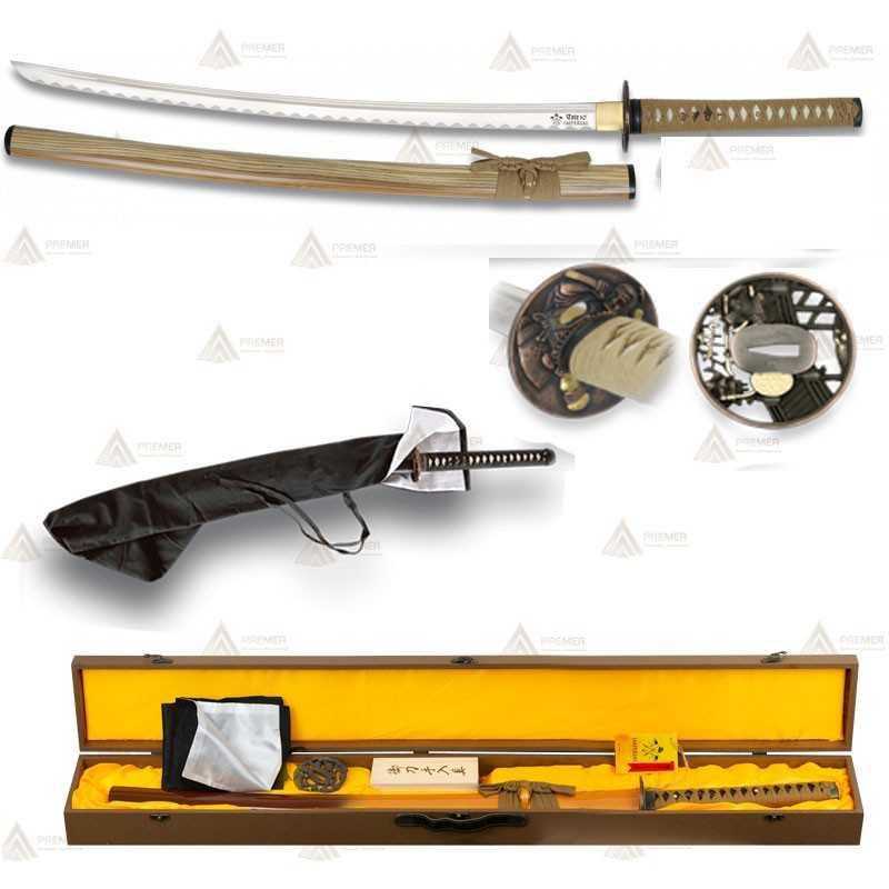 Katana de acero al carbono con hoja de 72,5 cm