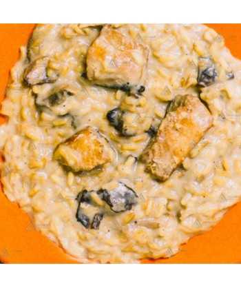 Risotto de salmón y setas Forestia auto calentable