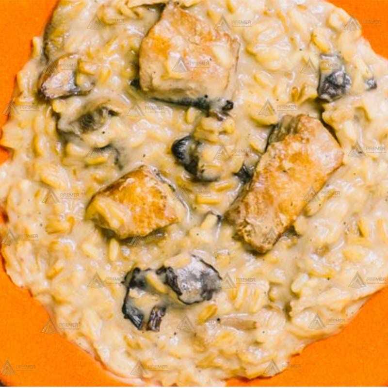 Risotto de salmón y setas Forestia auto calentable