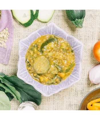 Lentejas veganas al curry de  Forestia auto calentable