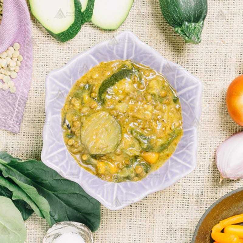 Lentejas veganas al curry de  Forestia auto calentable