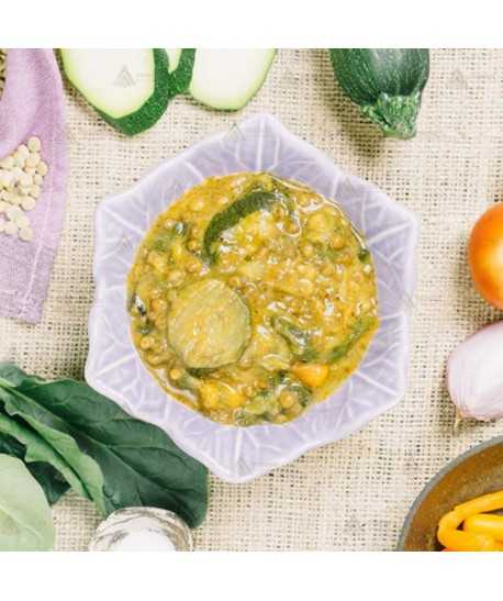 Lentejas veganas al curry de  Forestia auto calentable
