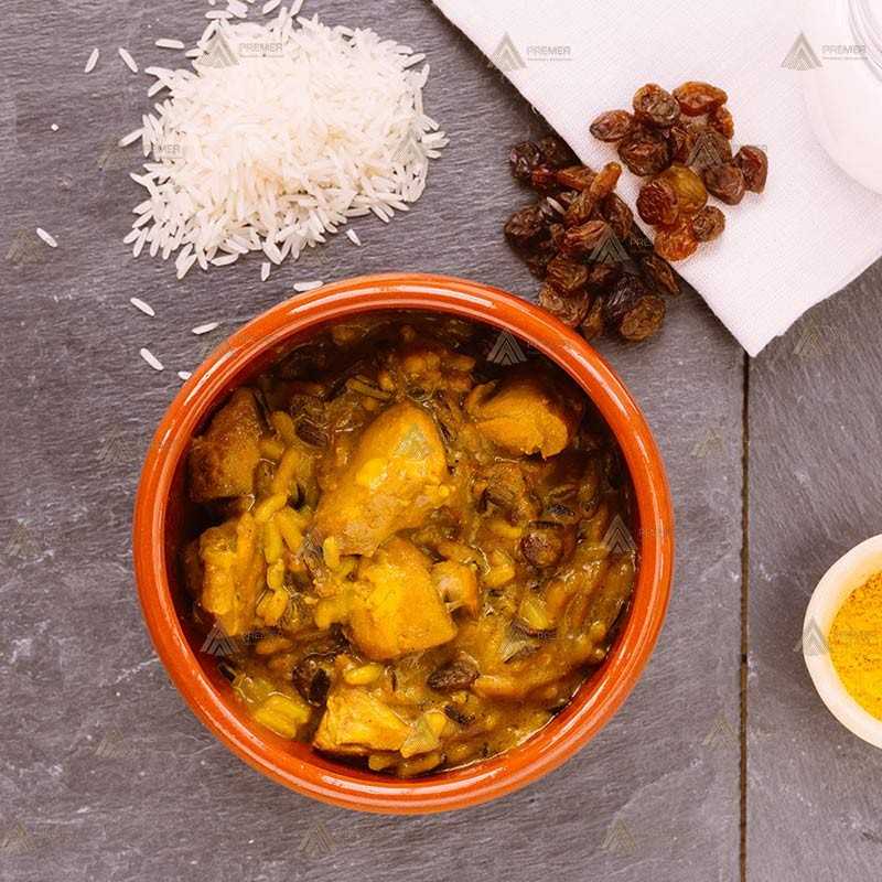 Madrás de pollo con arroz salvaje de  Forestia auto calentable