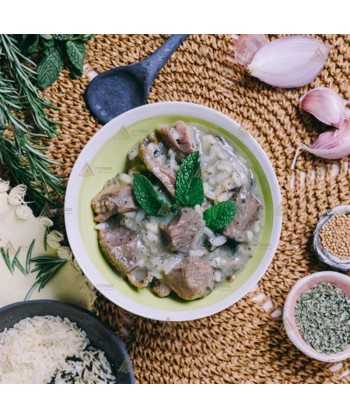 Cordero a la menta con arroz salvaje Forestia auto calentable